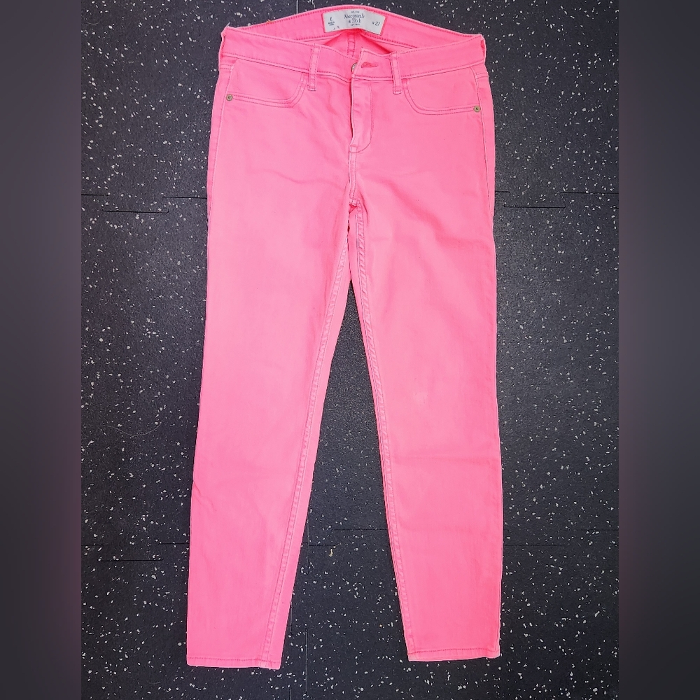 Abercrombie and Fitch Pink Skinny Pants